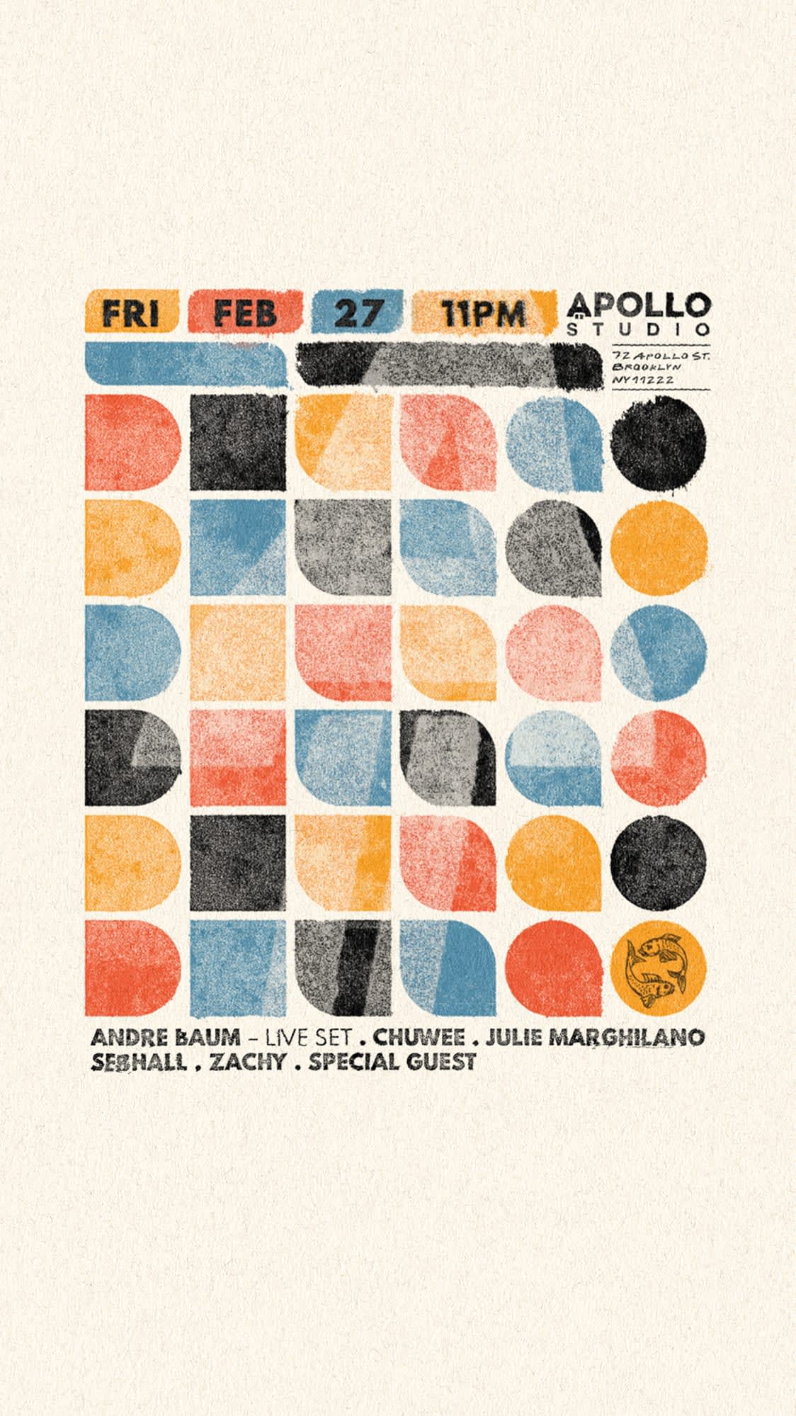 Apollo Studio Special Celebrations W Andre Baum Live Set, Julie Marghilano, Chuwee, Zacky