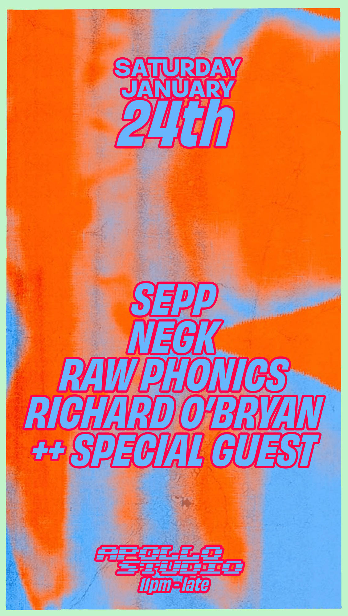 Apollo Studio Presents Sepp, Raw Phonics, Richard O'bryan, Negk & Special Guest