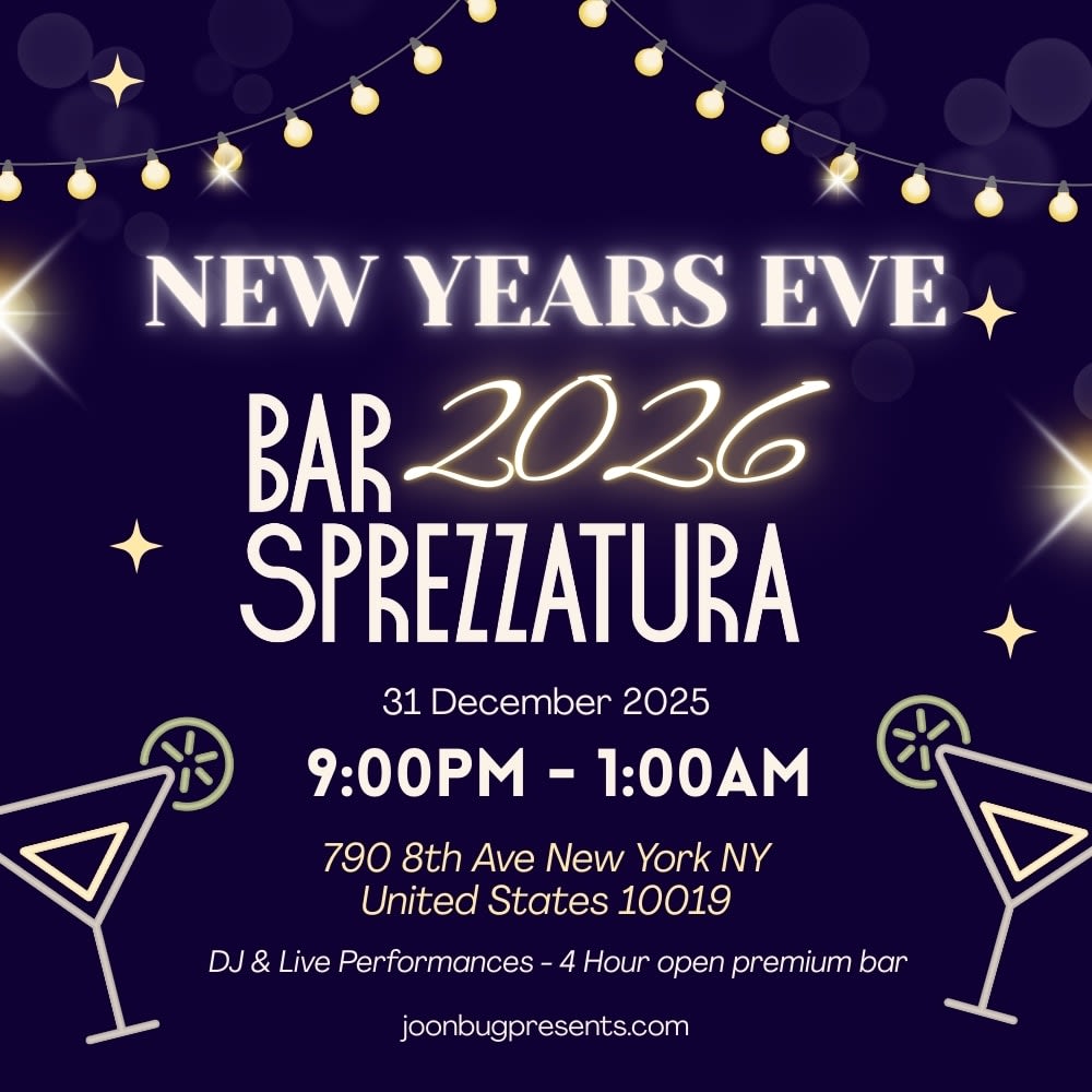 Bar Sprezzatura Nye 2026