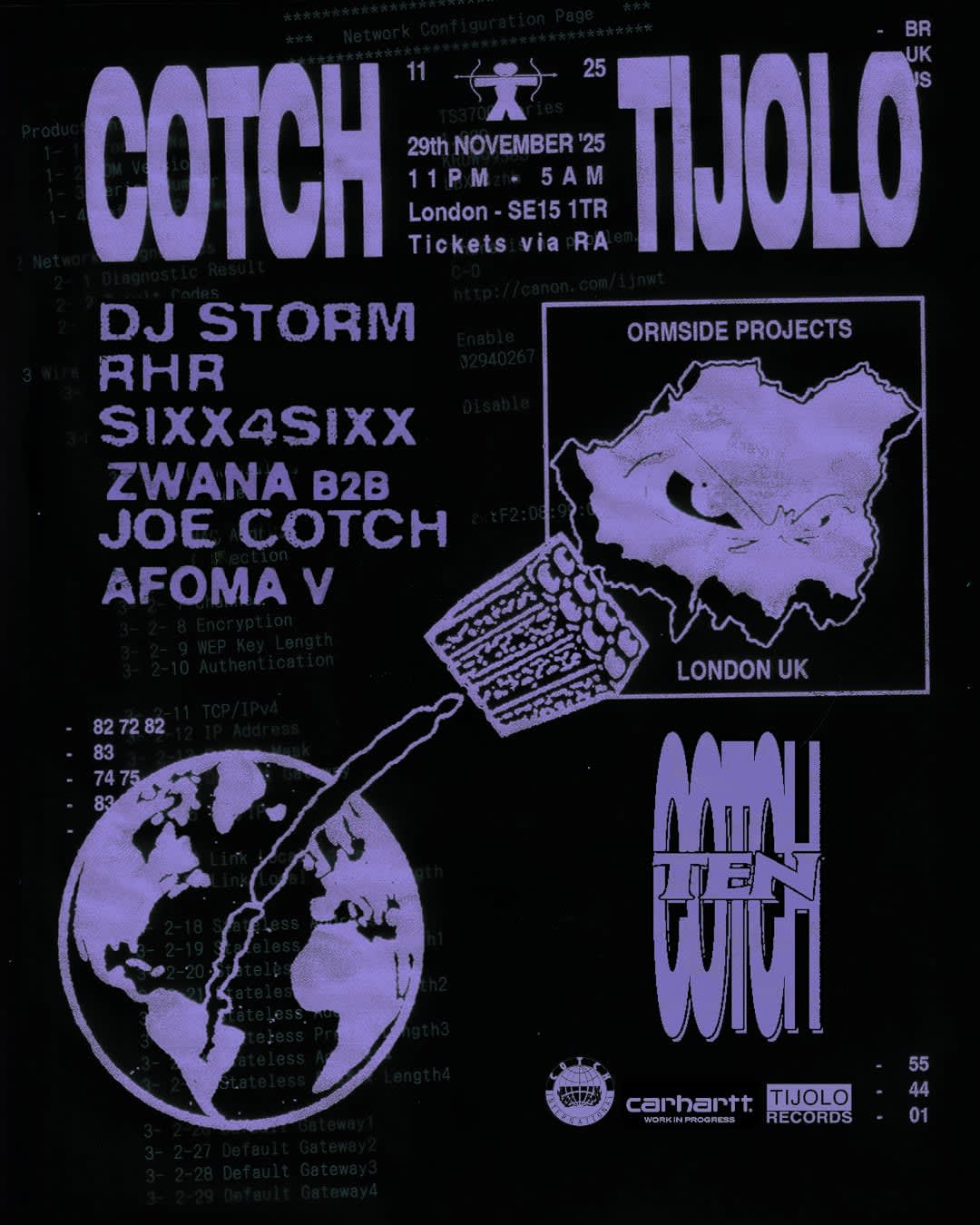 Cotch X Tijolo: Dj Storm, Rhr, Sixx4sixx, Zwana B2b Joe Cotch, Afoma V
