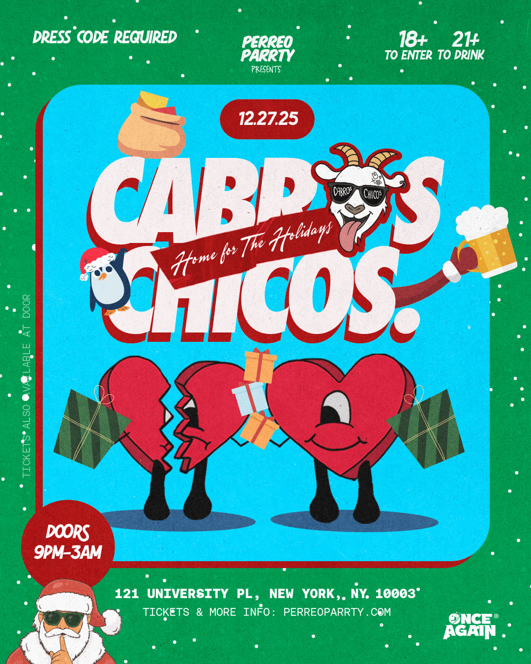 Cabros Chicos - Home For The Holiday - Latin Dance Party (18+)