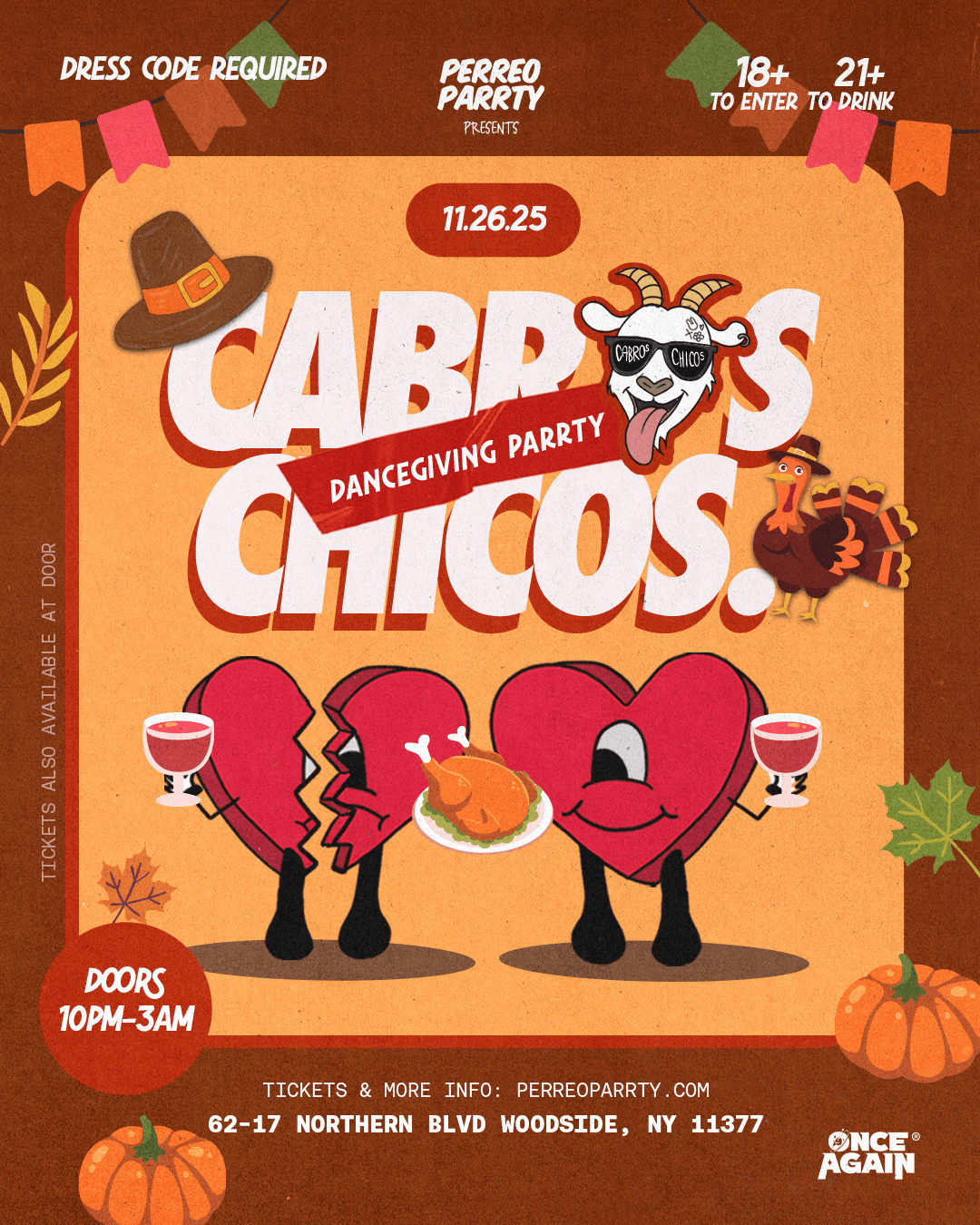 Cabros Chicos - Quarter Zip N' Perreo - Latin Dance Party In Nyc (18+)