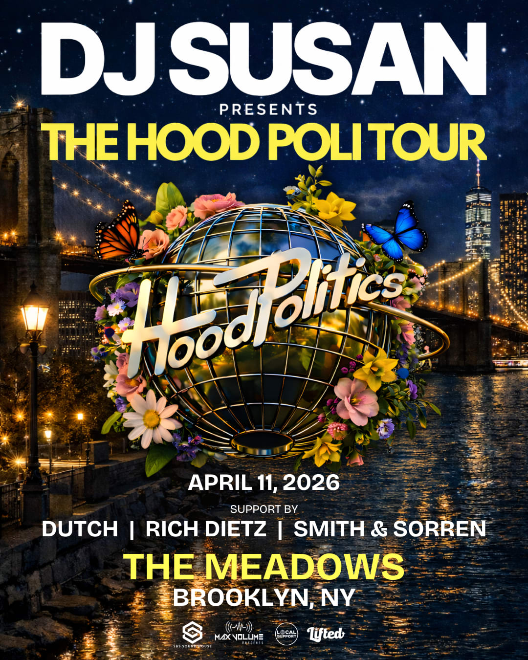 Dj Susan Presents The Hood Poli Tour - Brooklyn