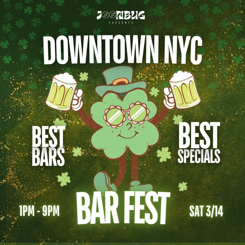 Downtown Nyc St. Patrick's Bar Crawl 3-14