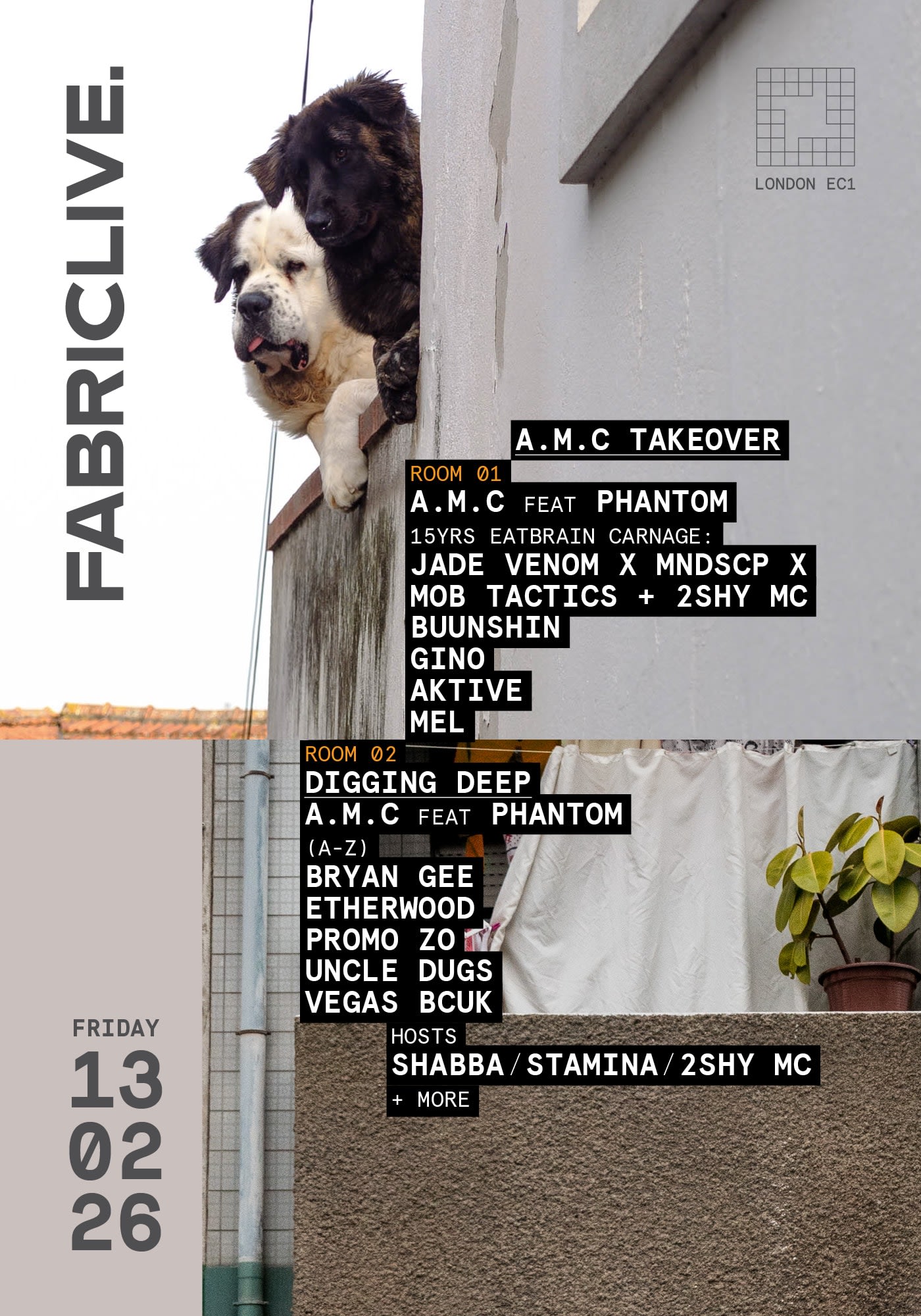 Fabriclive X A.M.C: A.M.C Feat. Phantom, Eatbrain Carnage, Bryan Gee, Buunshin, Etherwood