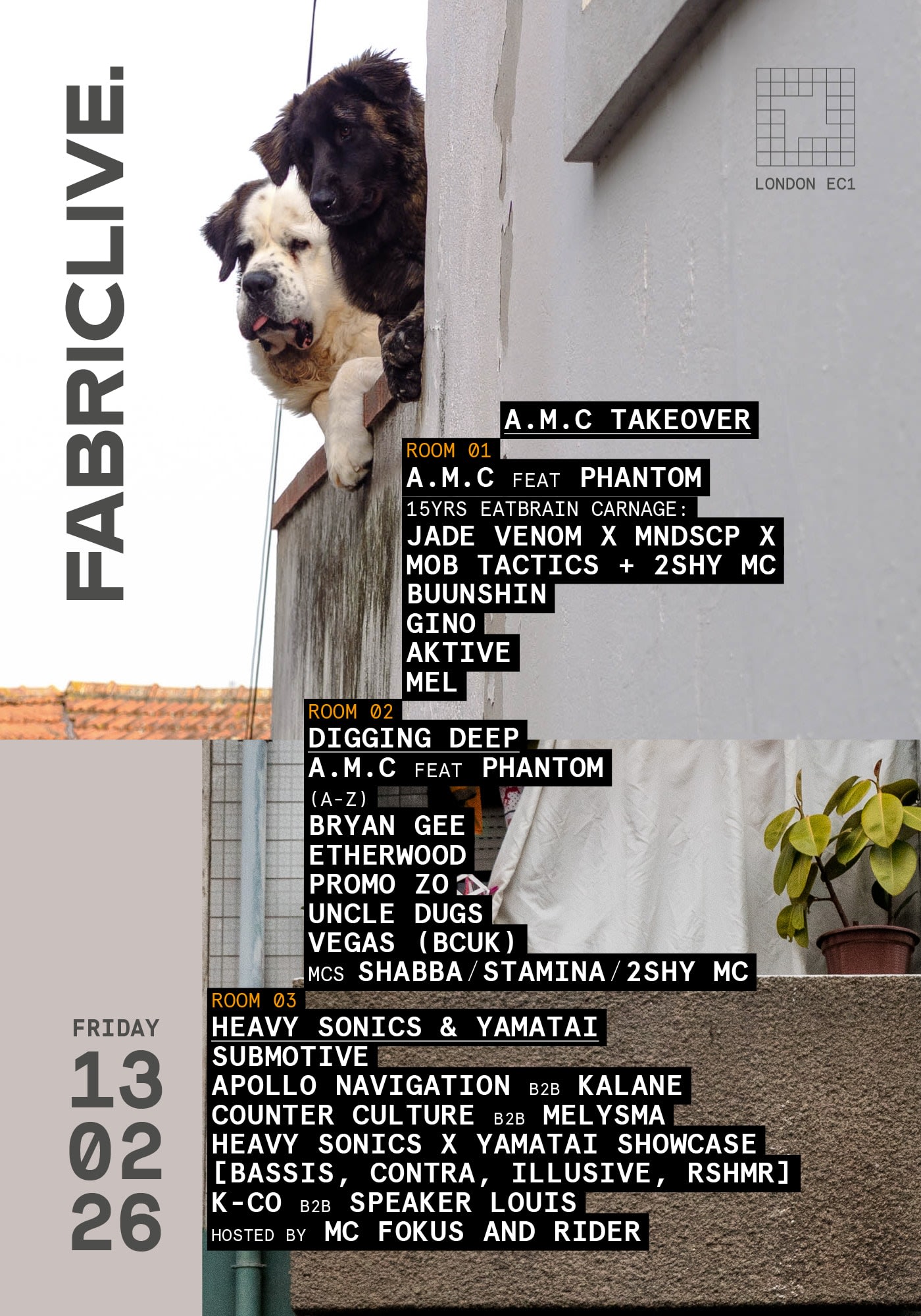 Fabriclive X A.M.C: A.M.C Feat. Phantom, Eatbrain Carnage, Bryan Gee, Buunshin, Etherwood