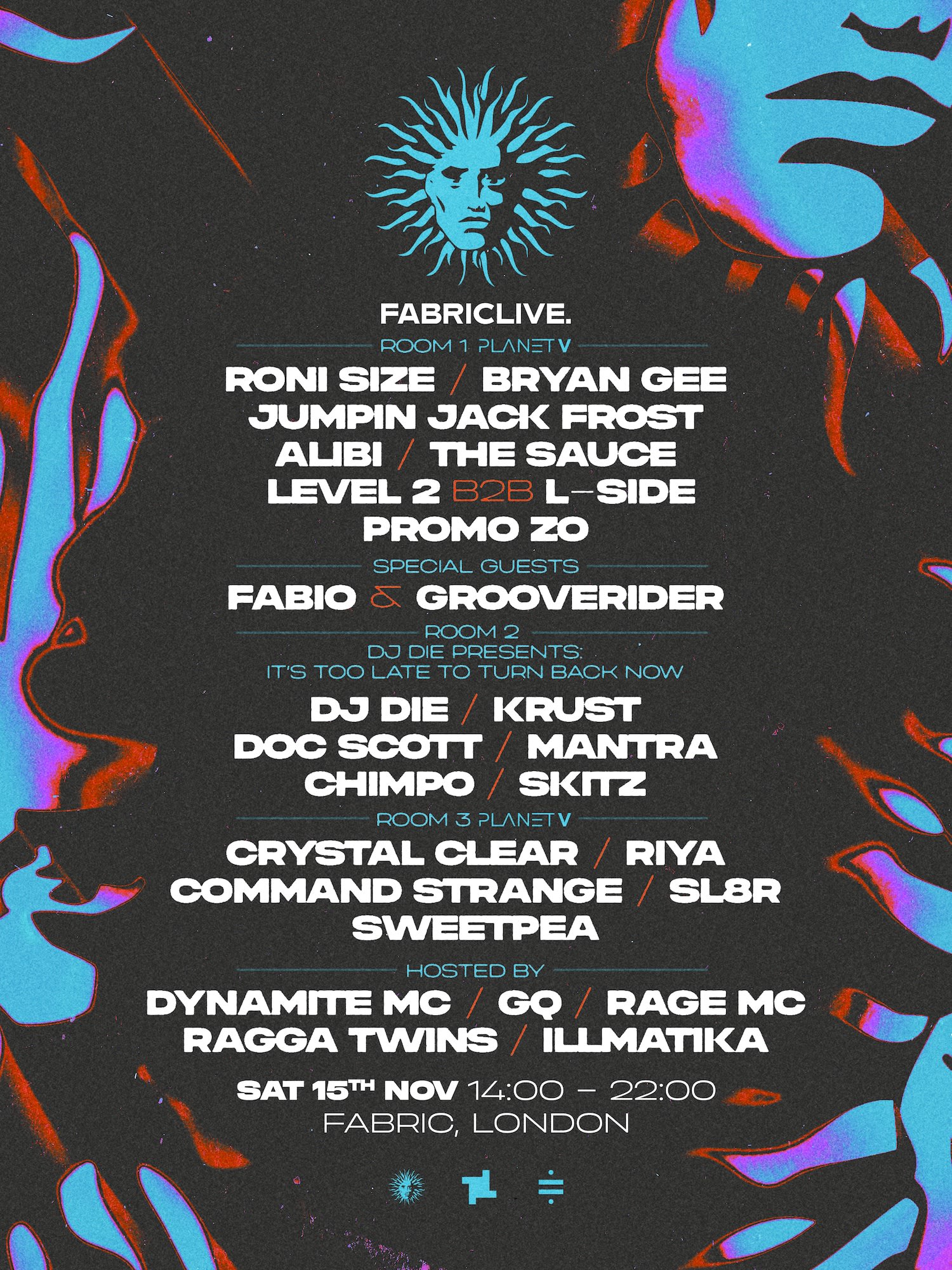Fabriclive X Planet V: Roni Size, Bryan Gee, Fabio & Grooverider, Dj Die, Krust, Doc Scott