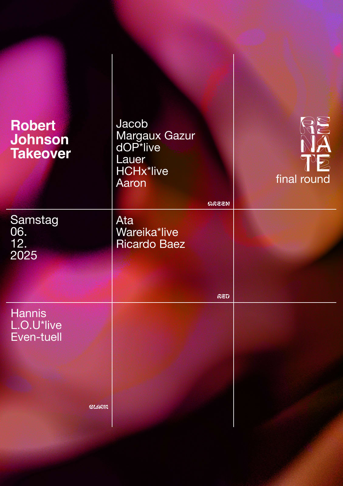 Final Round W Robert Johnson: Ata, Wareika, Ricardo Baez, Dop, Lauer, Aaron, Margaux Gazur