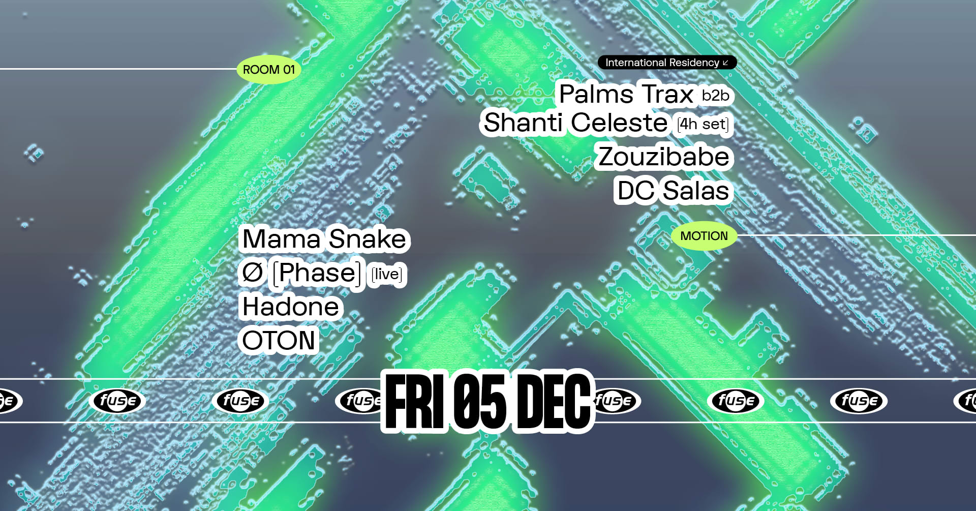 Fuse Presents: Palms Trax B2b Shanti Celeste, Mama Snake & Ø [Phase] (Live)
