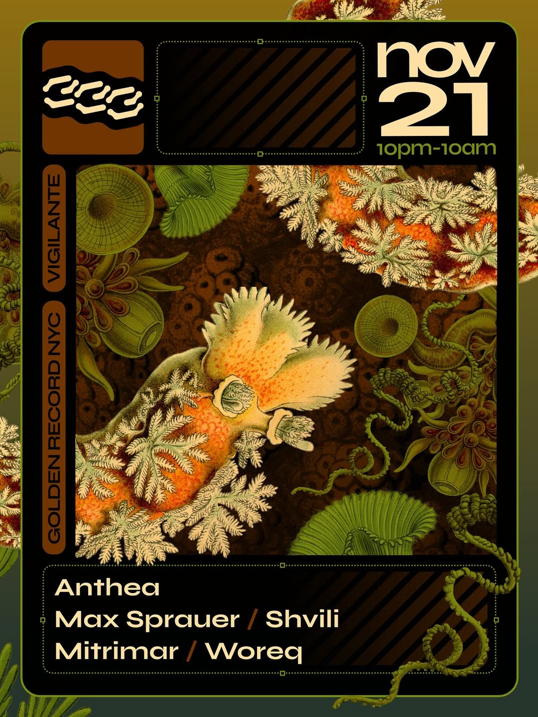 Golden Record Nyc X Vigilante Present Anthea, Shvili, Max Sprauer