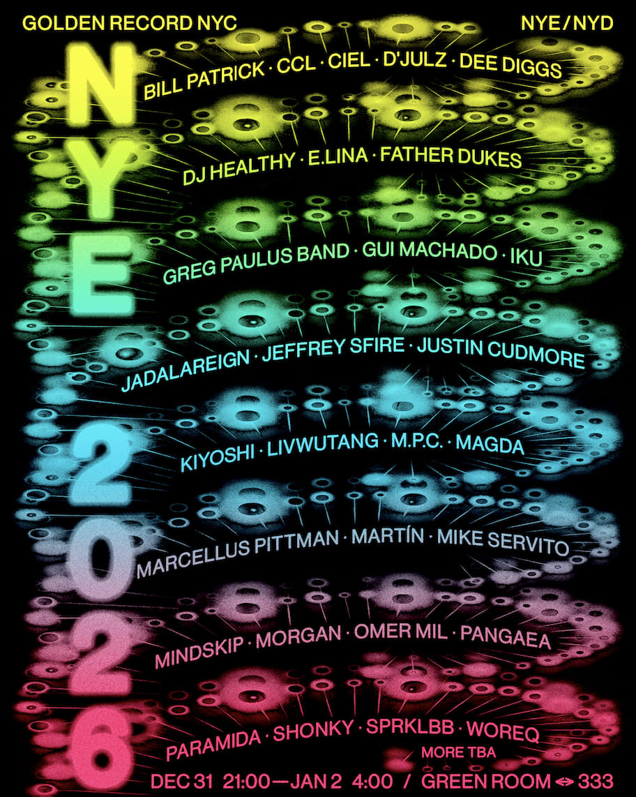 Golden Record X Green Room New Years Eve & Day 2026