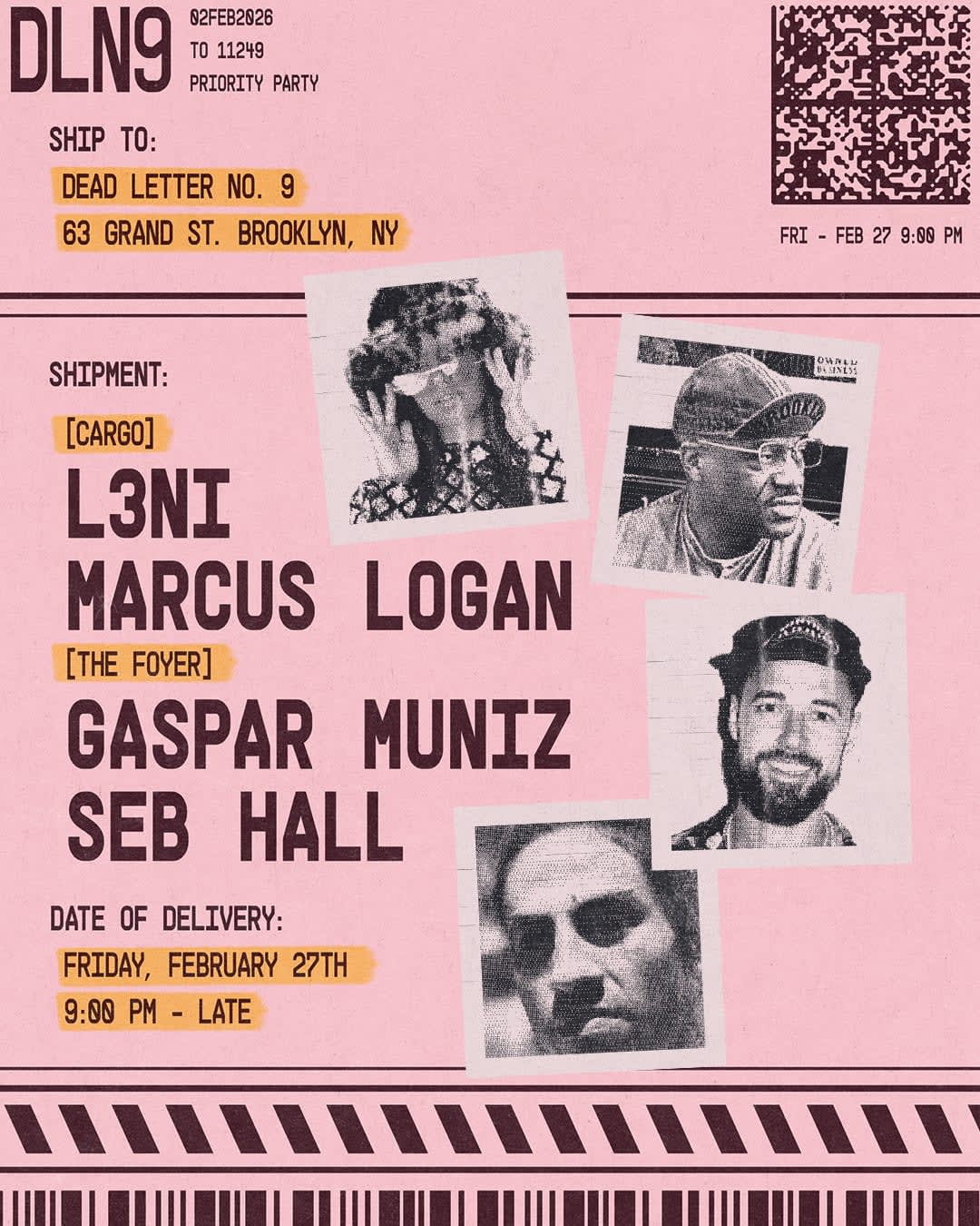 L3ni, Marcus Logan, Gaspar Muniz, Seb Hall - Dead Letter No.9