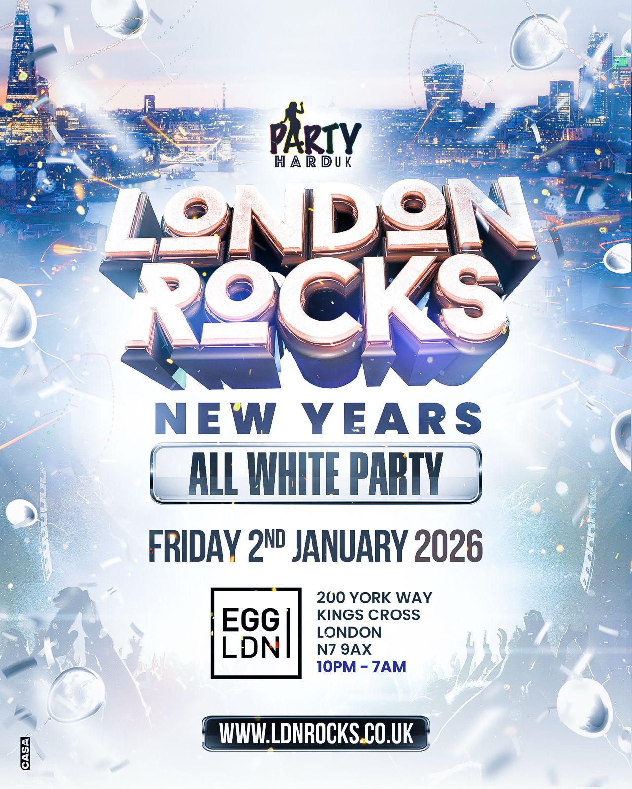 London Rocks - All White Party