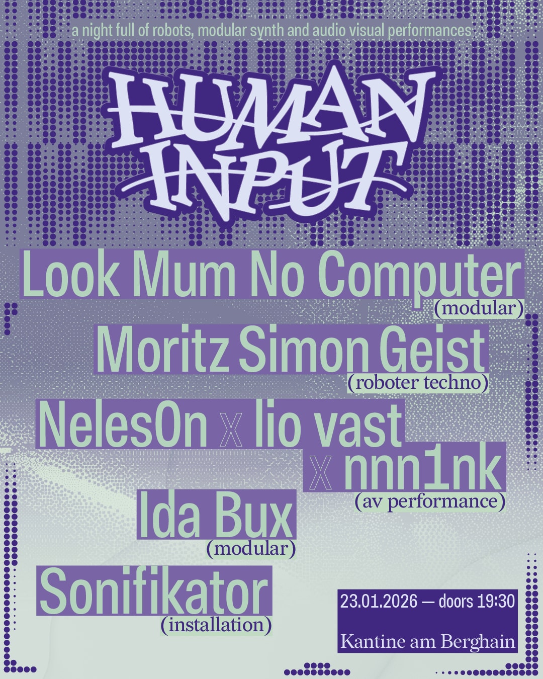 Look Mum No Computer - Moritz Simon Geist - Neles0n × Lio Vast × Nnn1nk - Ida Bux - Sonifikator