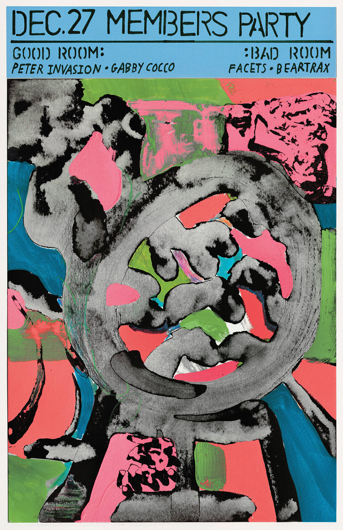 Members Party: Peter Invasion, Gabby Cocco, Facets, Beartrax