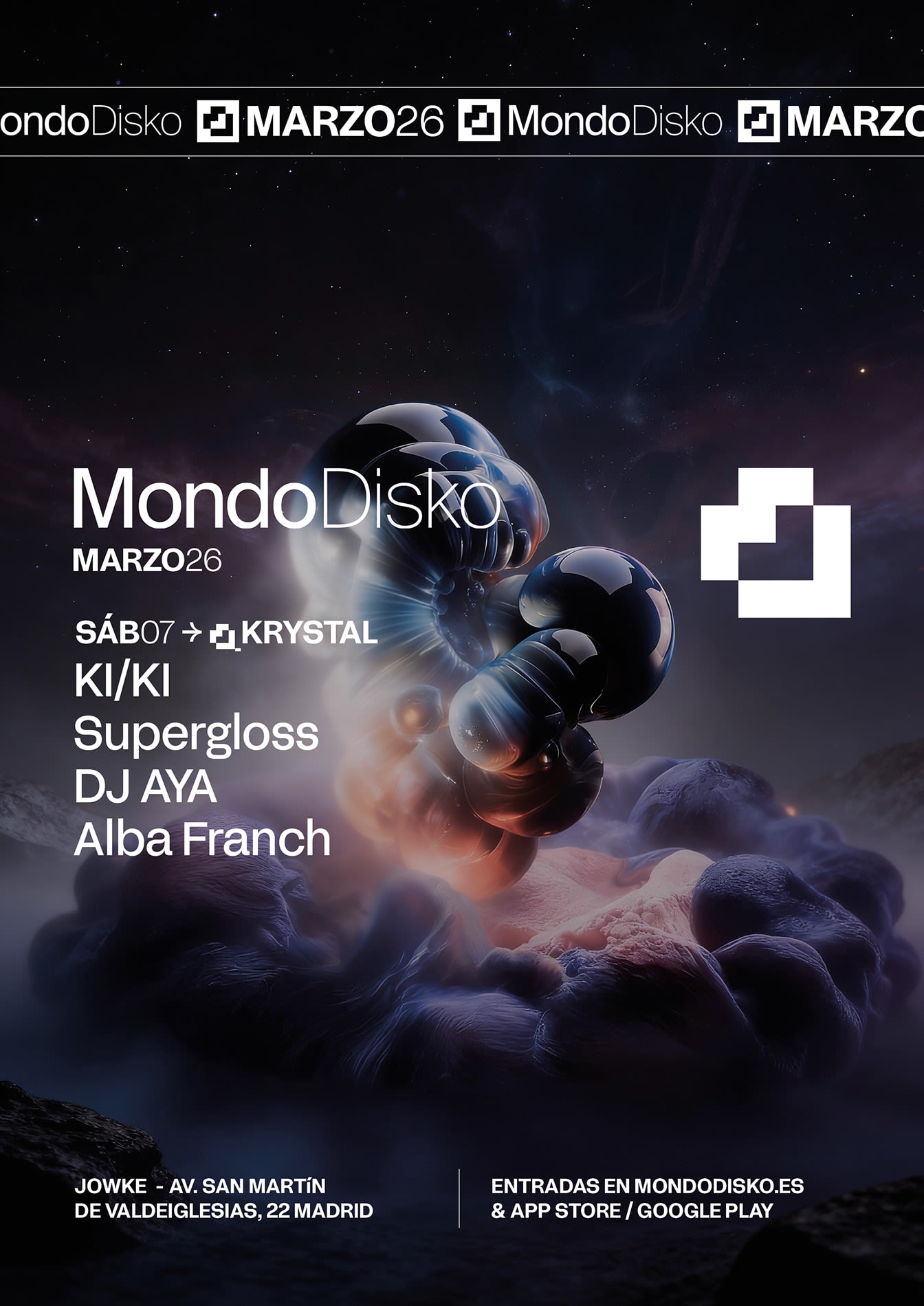 Mondo Krystal: Ki/Ki / Supergloss / Dj Aya / Alba Franch 