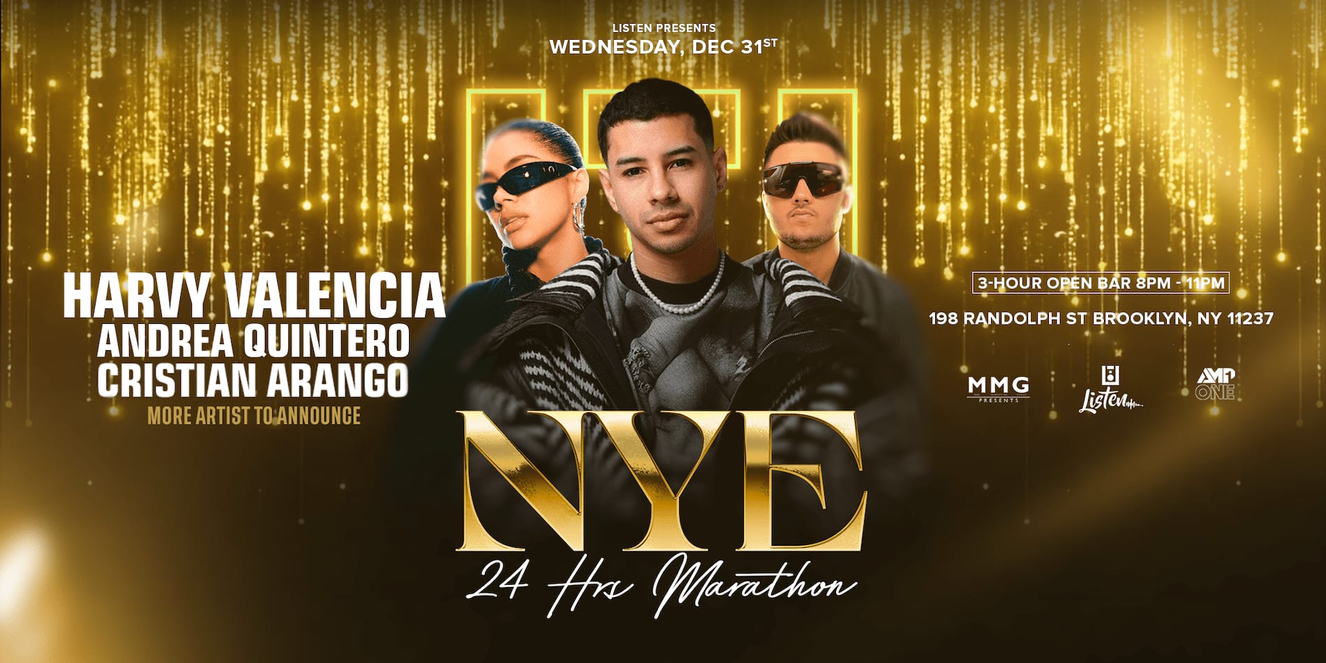 New Year's Eve Party - Harvy Valencia - Andrea Quintero - Cristian Arango