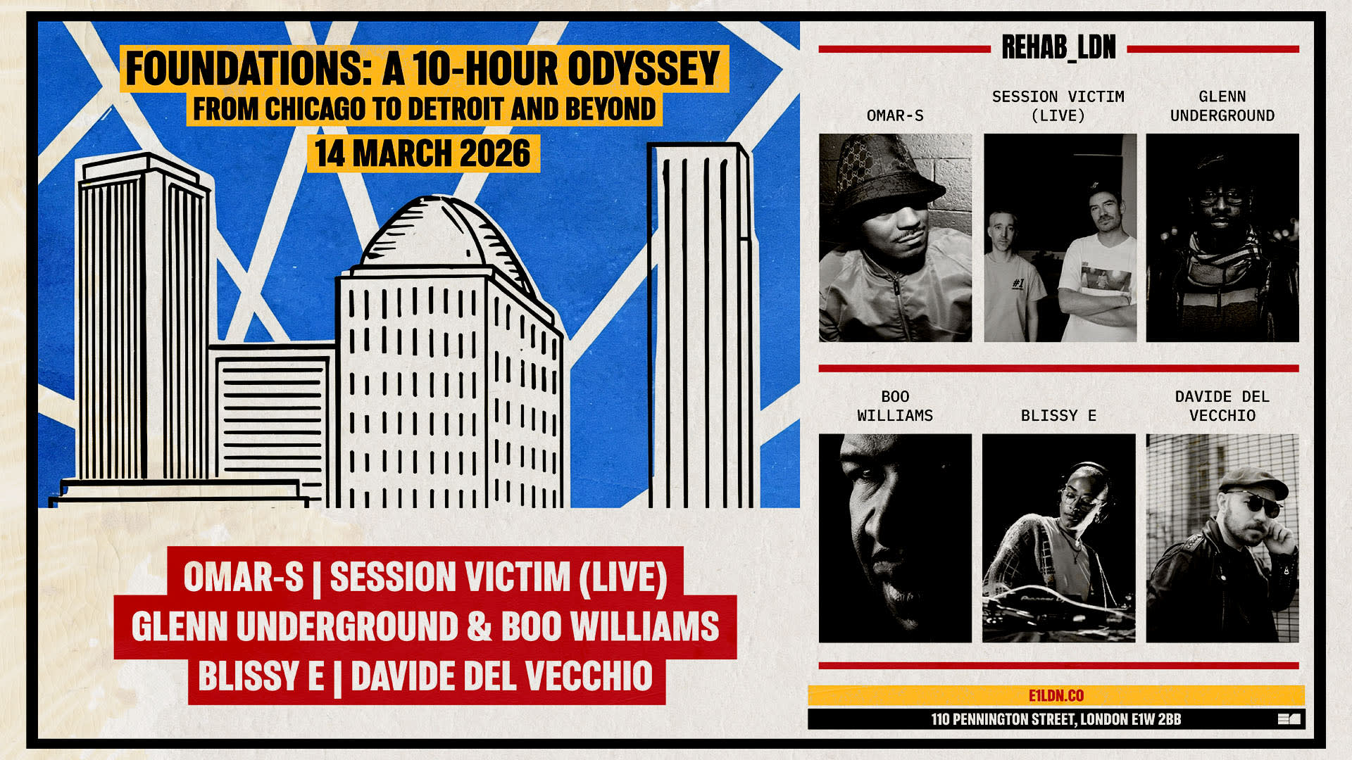 Omar-S, Session Victim (Live), Glenn Underground B2b Boo Williams