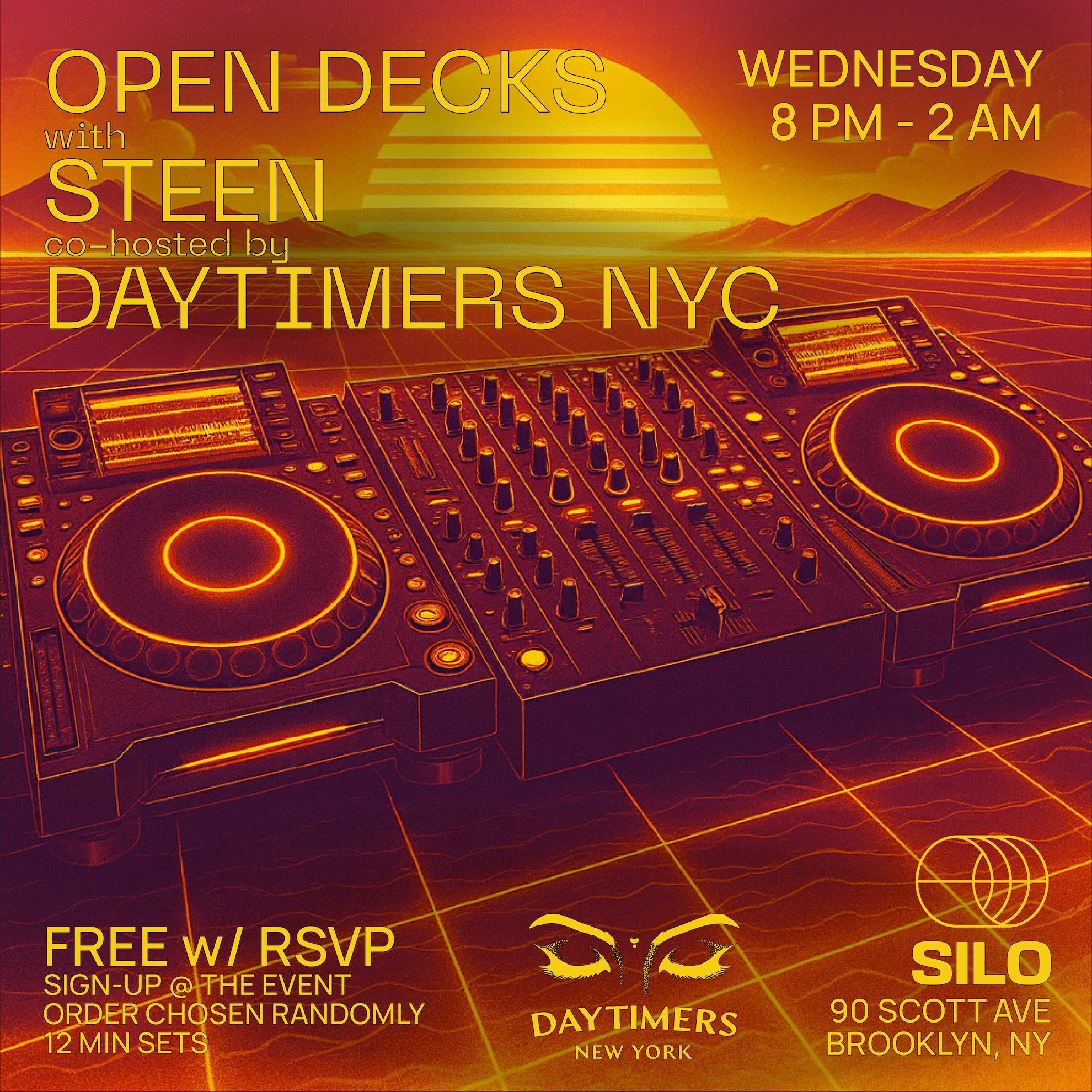 Open Decks With Steen And Daytimers Nyc