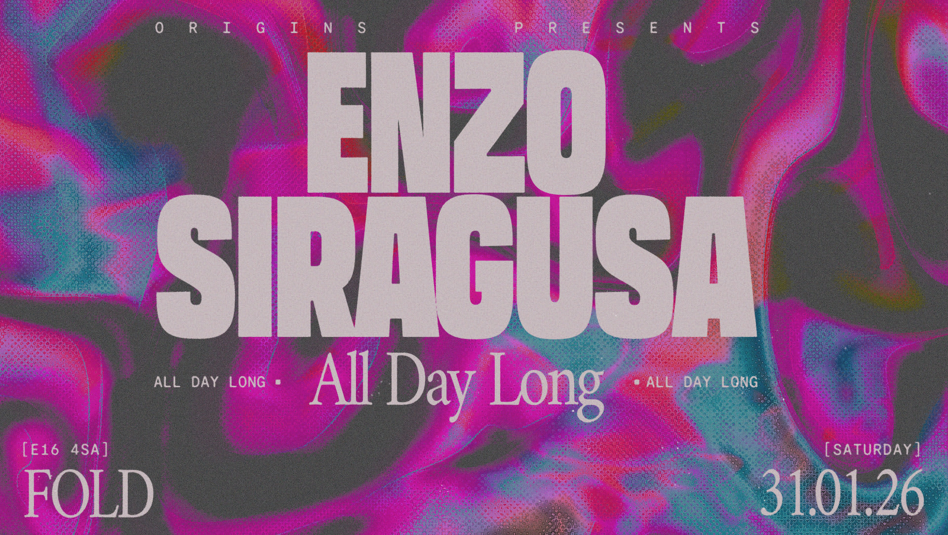 Origins: Enzo Siragusa (All Day Long) [Sold Out]