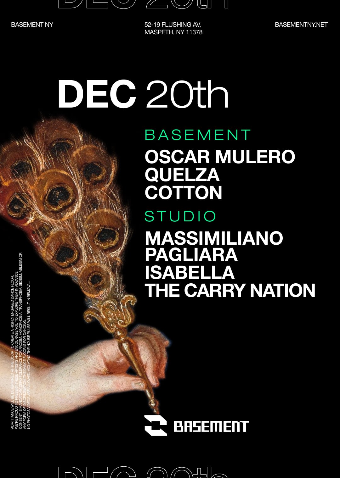 Oscar Mulero / Quelza / Cotton / Massimiliano Pagliara / Isabella / The Carry Nation