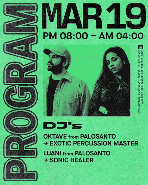 Palosanto Presents: Oktave + Luani