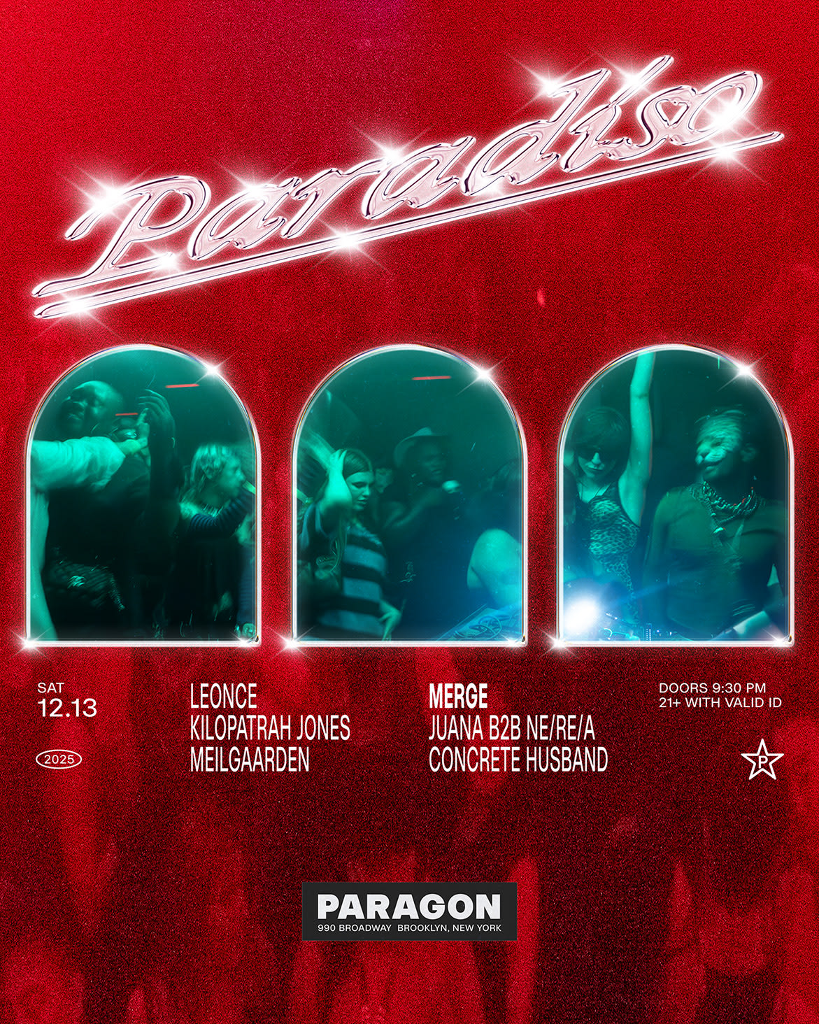 Paradiso: Leonce, Kilopatrah Jones, Meilgaarden + Merge