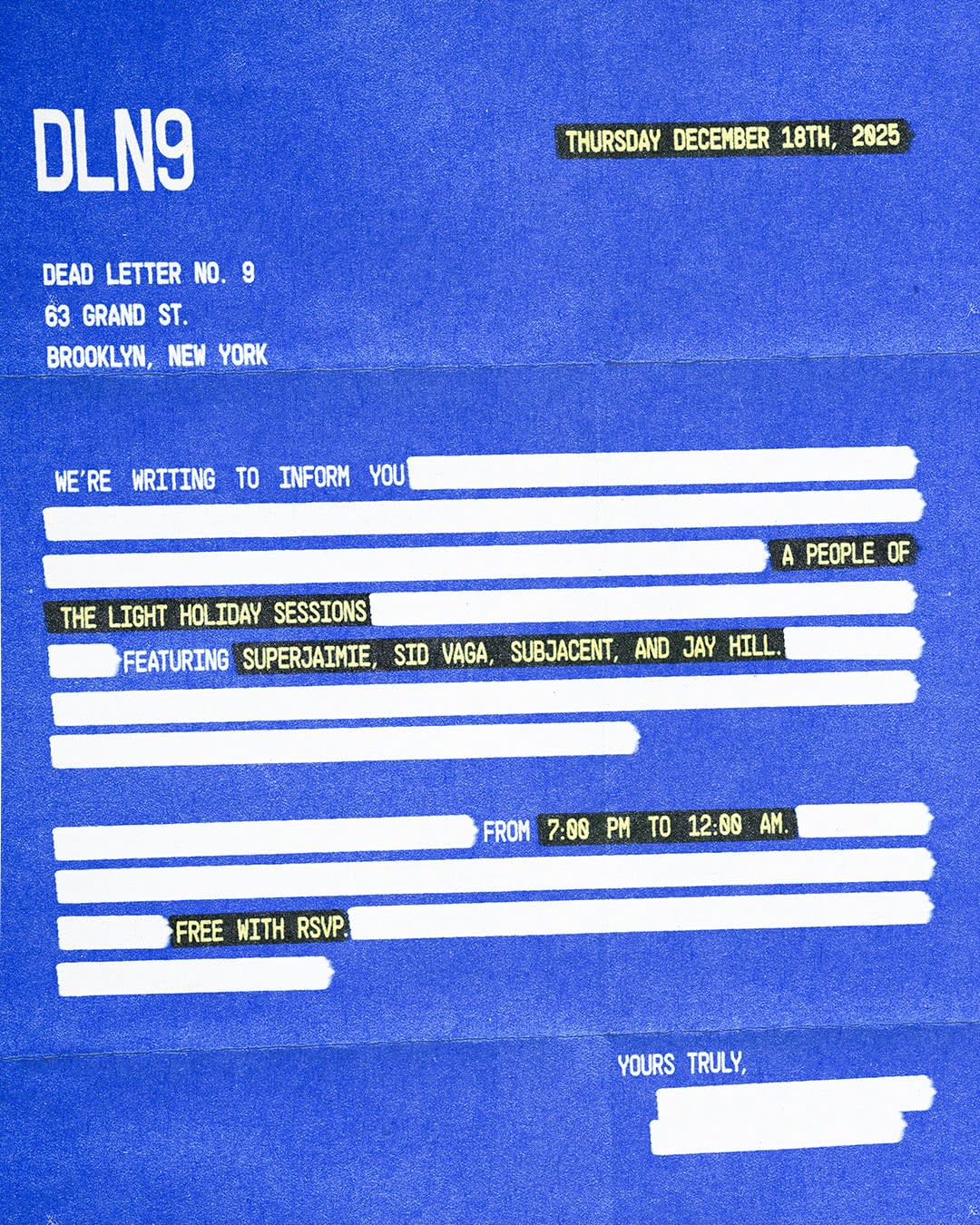 People Of The Light Records Holiday Sessions - Djs Superjaime, Sid Vaga, Subjacent, Jay Hill