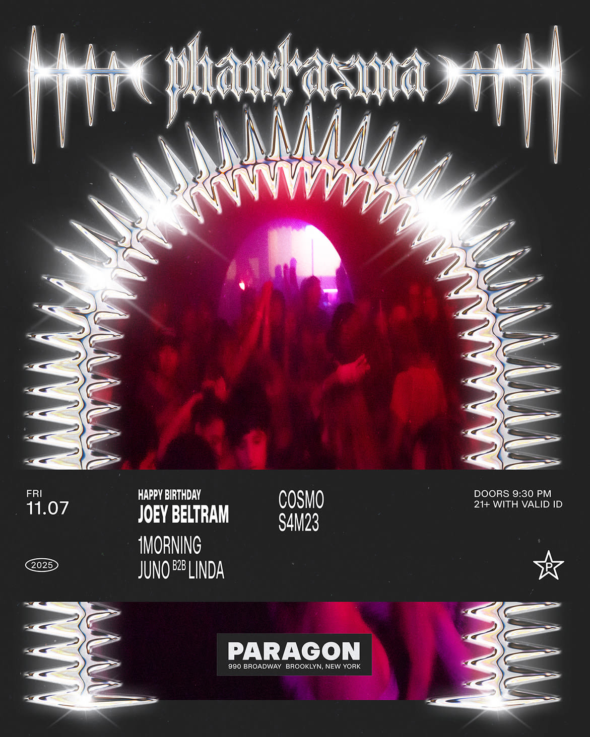 Phantasma: Joey Beltram, 1morning, Juno B2b Linda + Cosmo, S4m23