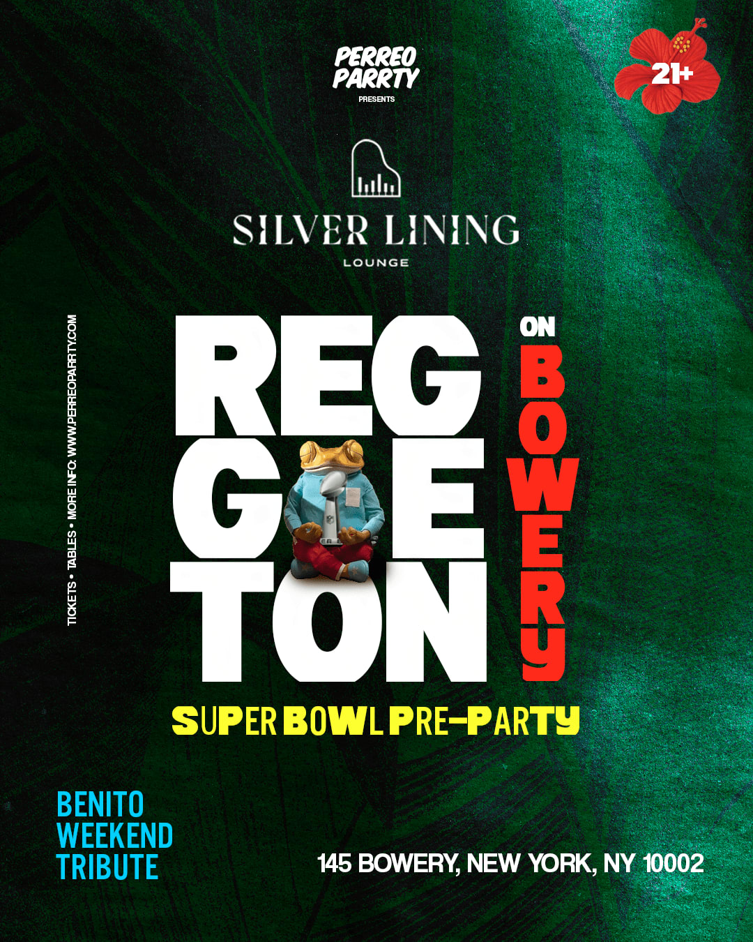 Reggaeton On Bowery - Benito's Pre Super Bowl Tribute Party Nyc