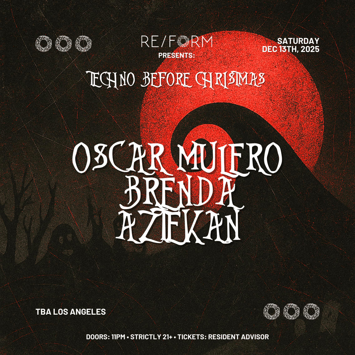Re/Form Presents Techno Before Christmas: Oscar Mulero, Brenda, & Aztekan