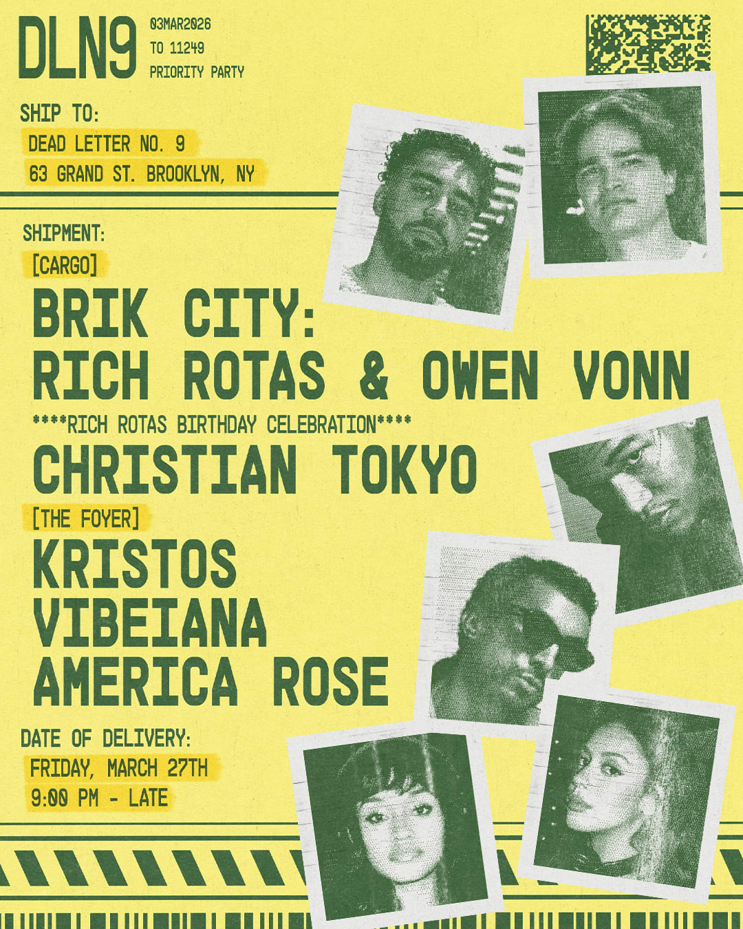 Rich Rotas, Owen Vonn (Brik City), Christian Tokyo, Kristos, Vibeiana, America Rose