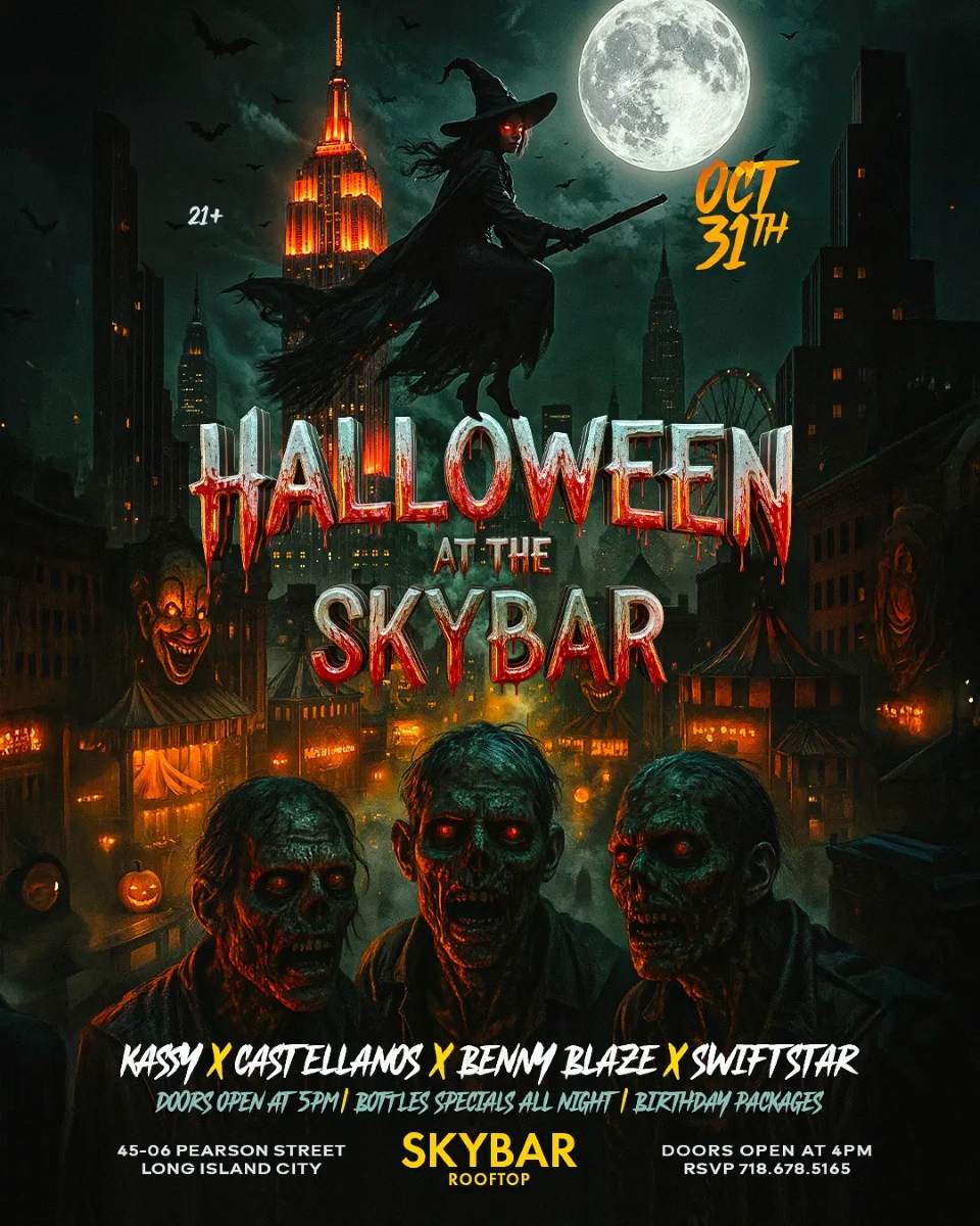 Skybar Rooftop Halloween Rooftop Party