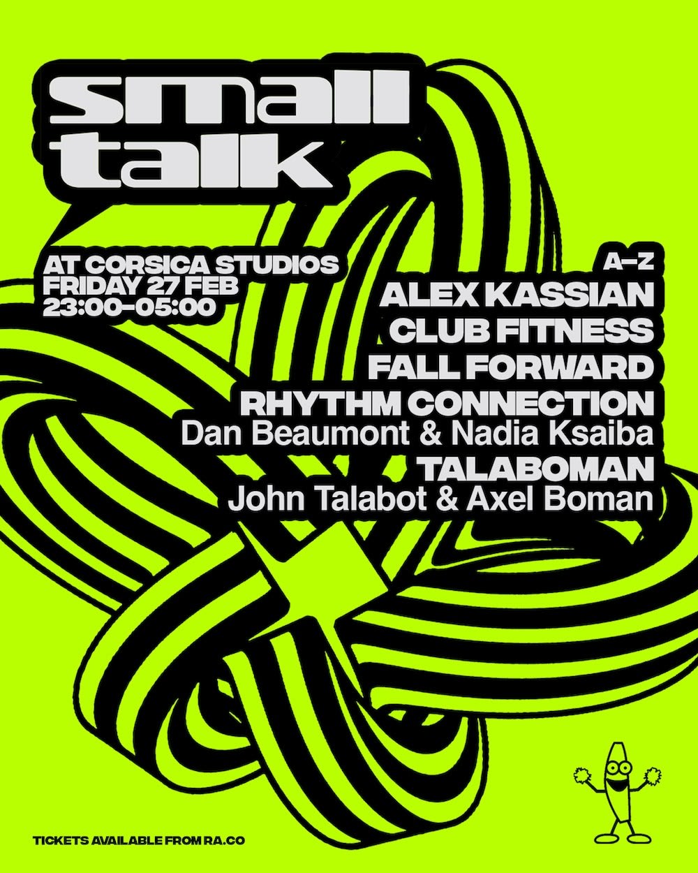 Small Talk With Talaboman, Alex Kassian, Club Fitness, Rhythm Connection **Sold Out**
