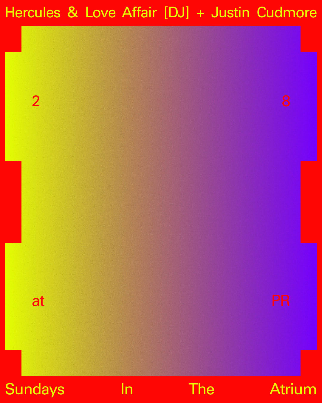 Sundays In The Atrium: Hercules & Love Affair [Dj Set] + Justin Cudmore