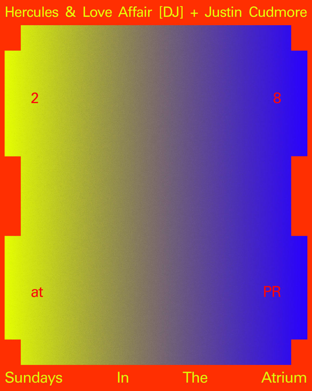 Sundays In The Atrium: Hercules & Love Affair [Dj Set] + Justin Cudmore
