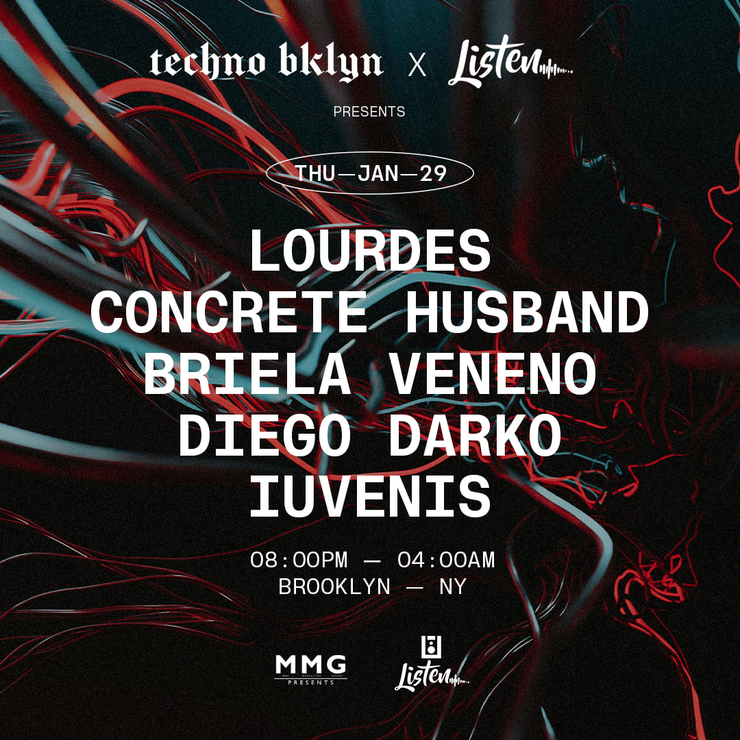 Techno Thursday Lourdes Ny Debut / Concrete Husband /Briela Veneno