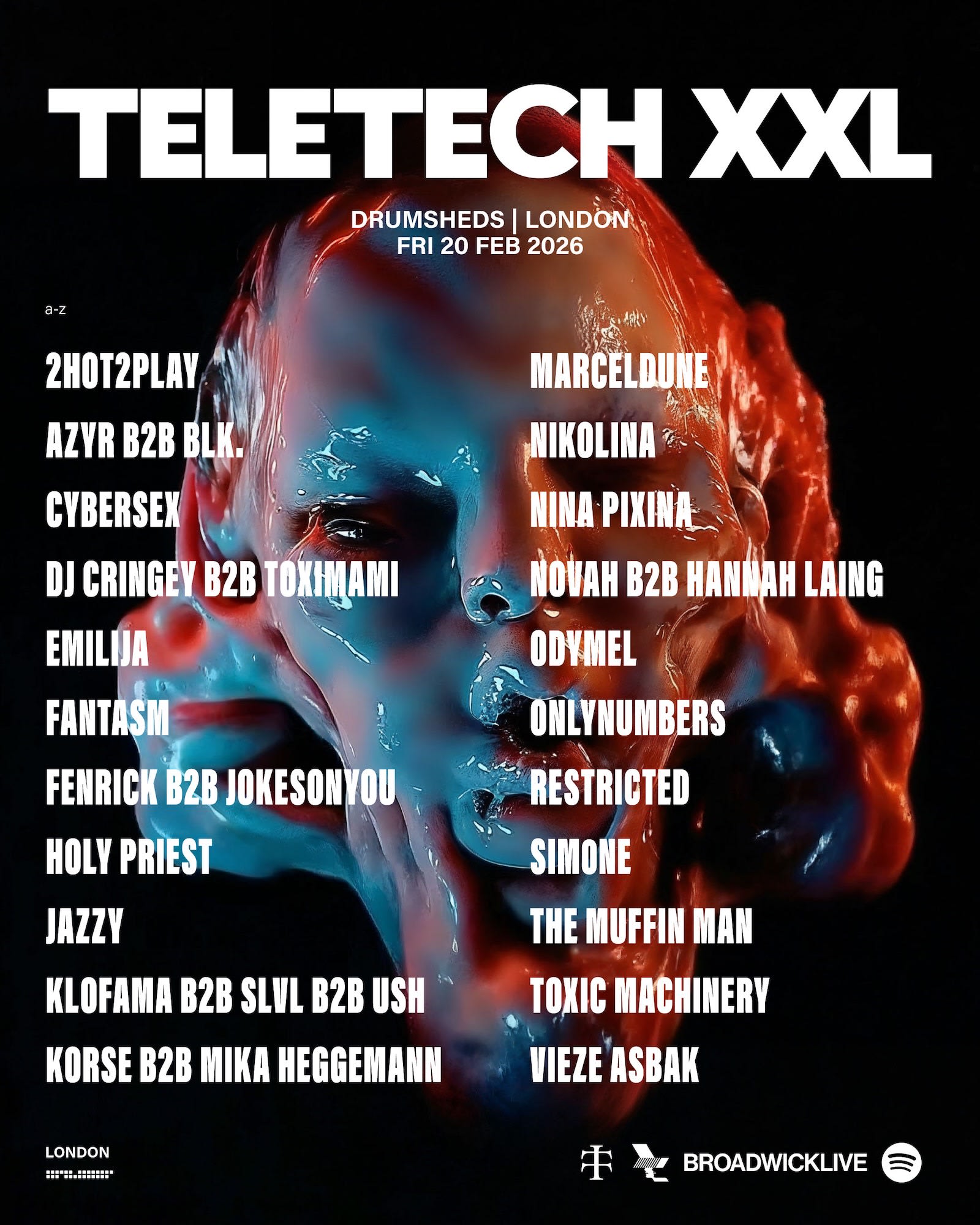 Teletech With Azyr B2b Blk, Fantasm, Holy Priest, Sim0ne & Many More