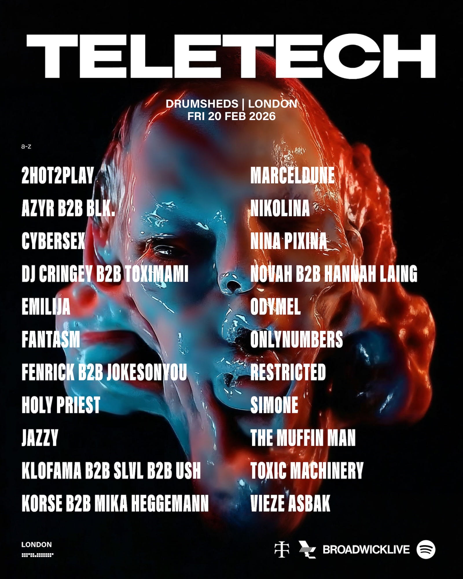 Teletech With Azyr B2b Blk, Fantasm, Holy Priest, Sim0ne & Many More