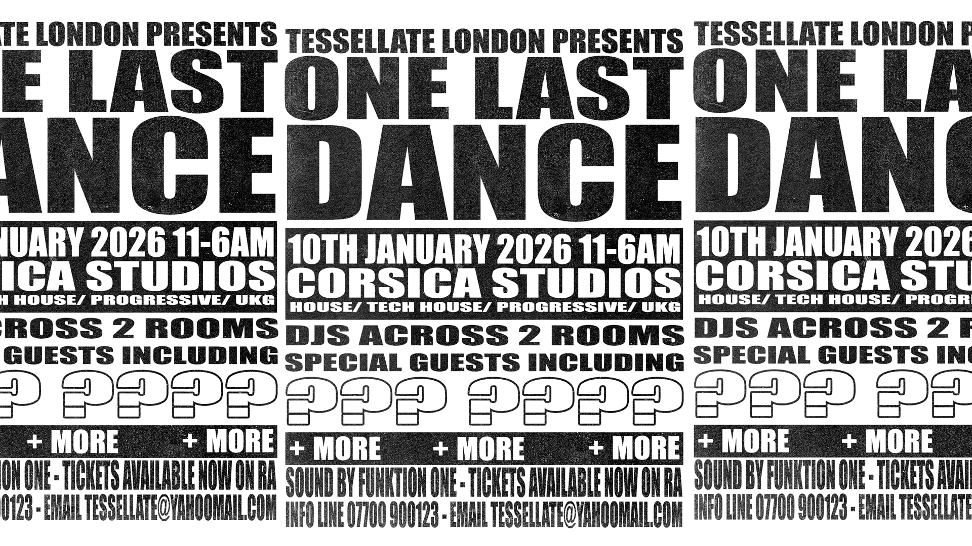 Tessellate Presents One Last Dance