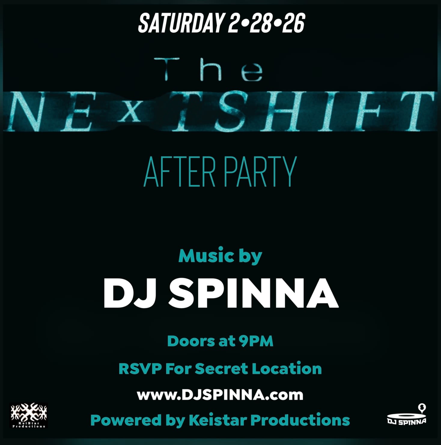 The Next Shift - After Party With Dj Spinna