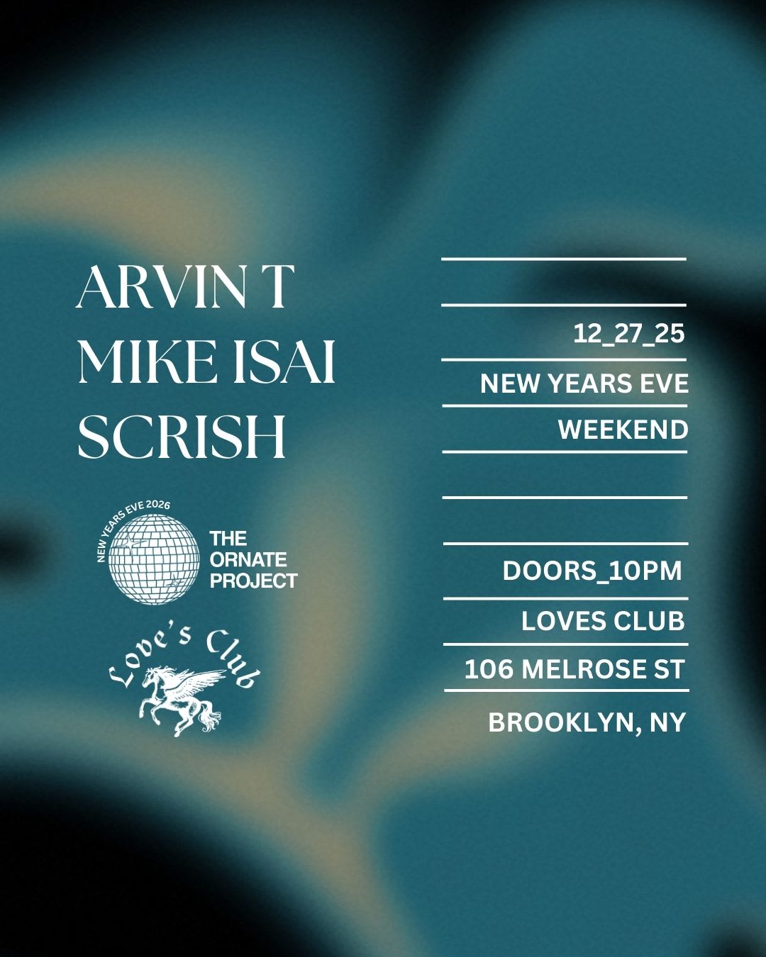 The Ornate Project: Arvin T, Mike Isai, Scrish