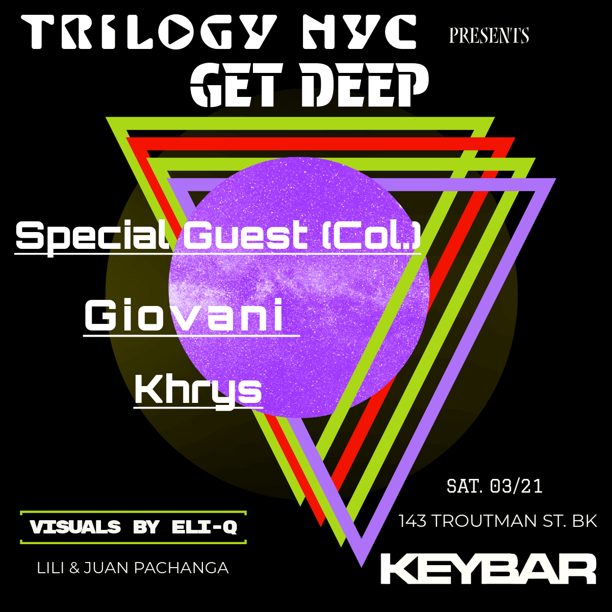 Trilogy Nyc Presents: Get Deep (Free With Rsvp)