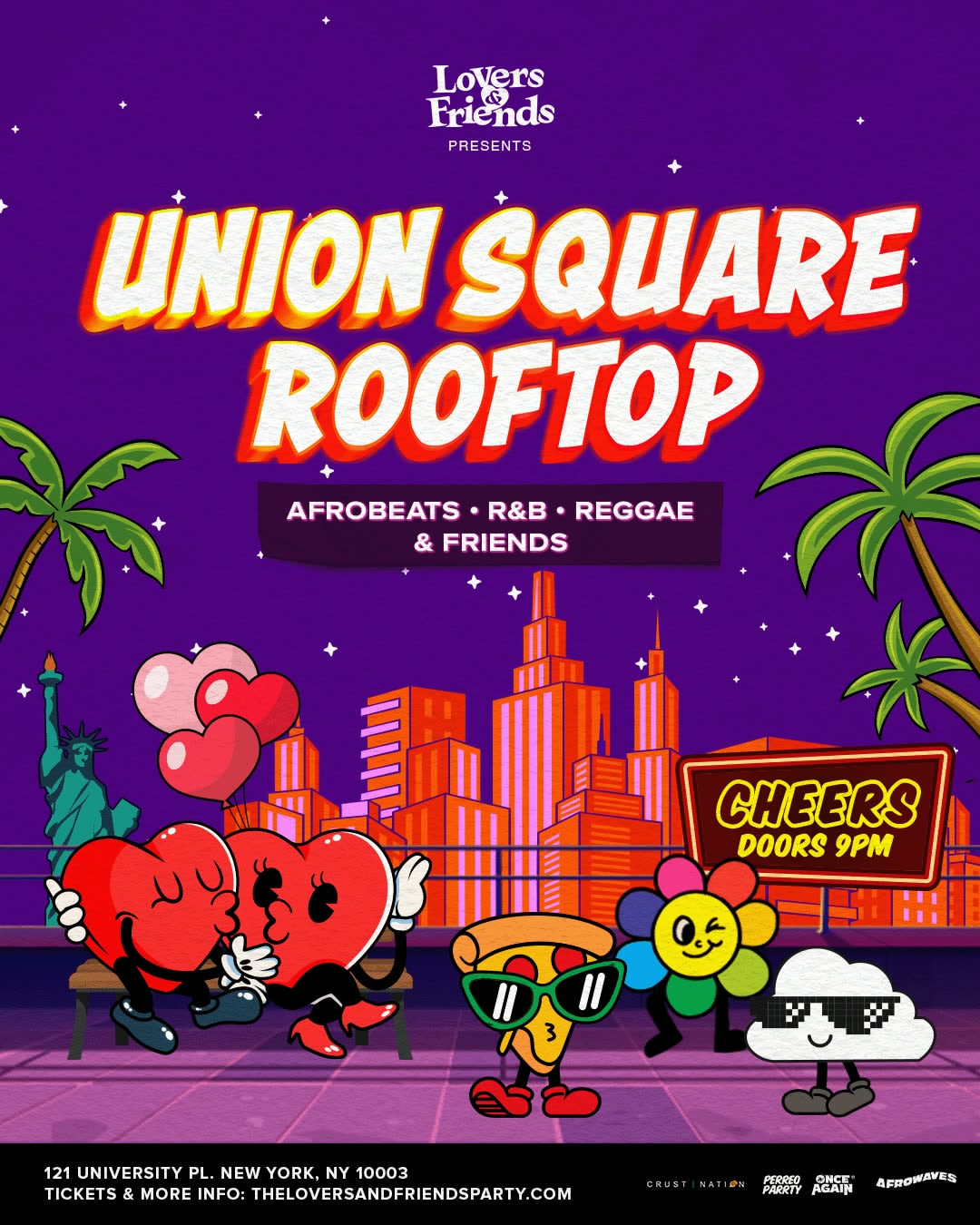 Union Square Rooftop - Afrobeats + R&B + Reggae Dance Party Nyc