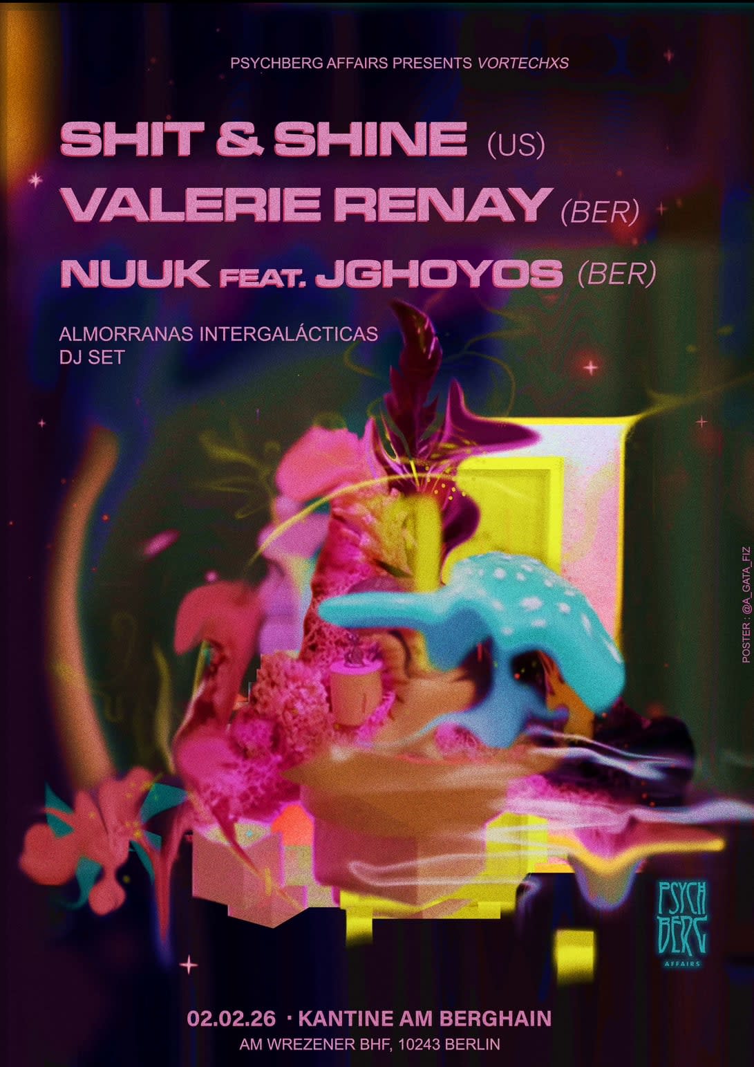 Vortechxs Prsnt: Shit & Shine (Us) / Valerie Renay (Ber) / Nuuk Feat. Jghoyos