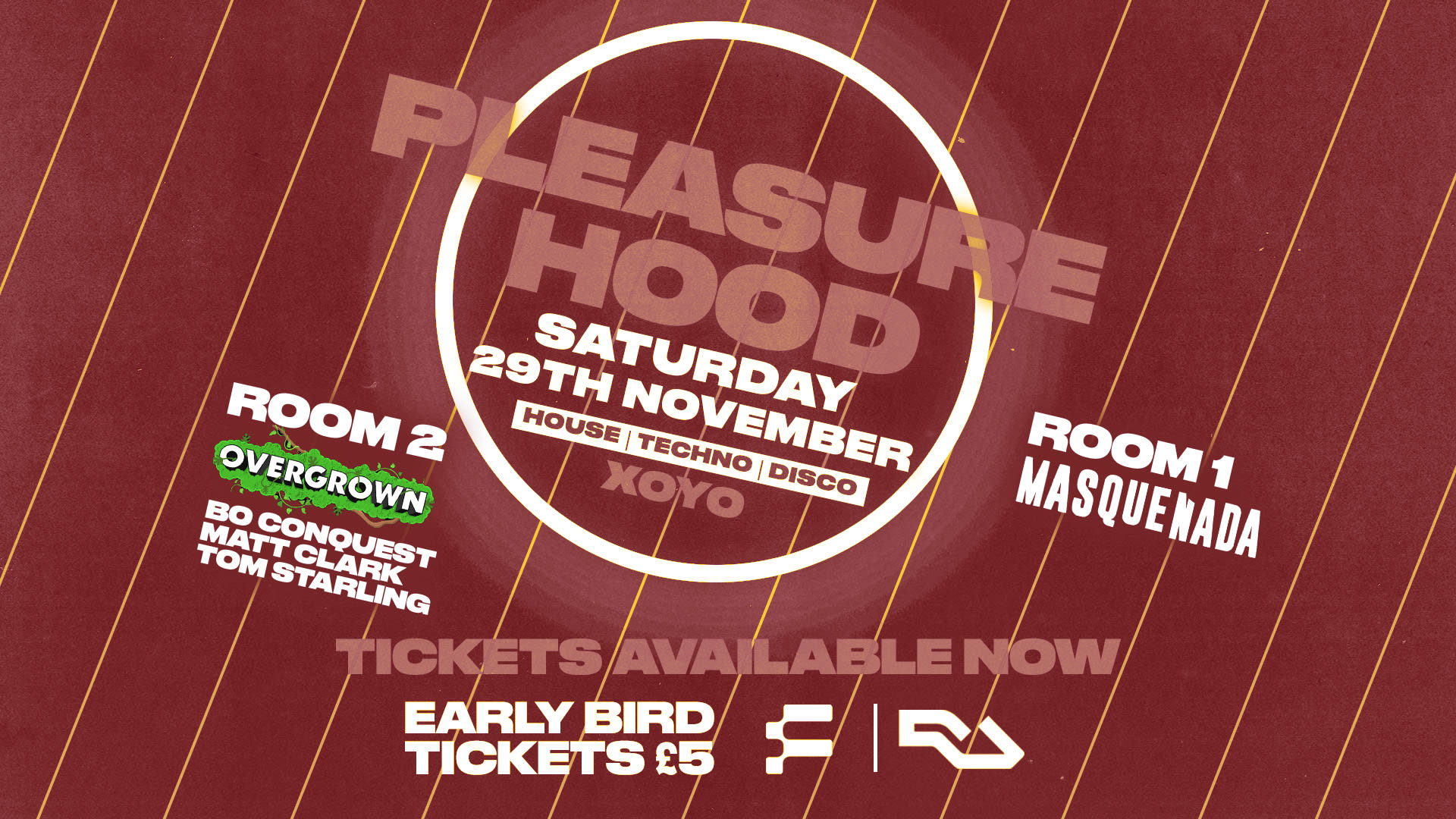 Xoyo Pleasurehood - £5 Tickets - £5 Drinks Before 11pm - House/Techno/Disco