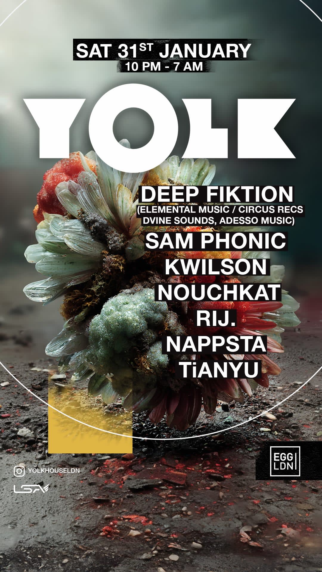 Yolk: House & Tech-House (Saturday Special) At Egg Ldn