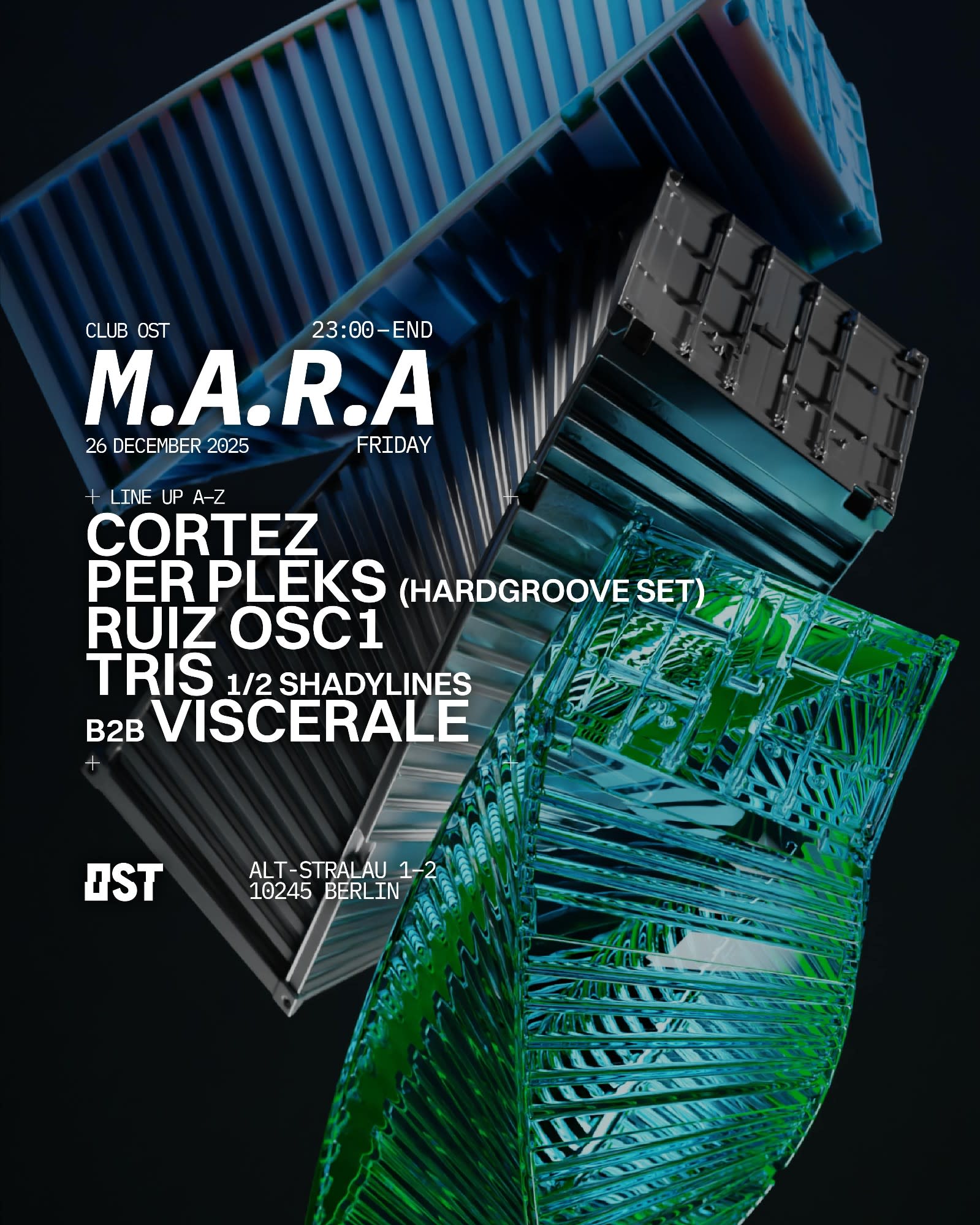 (13€) M.A.R.A Pres. Per Pleks, Ruizosc1, Tris B2b Viscerale, Cortez
