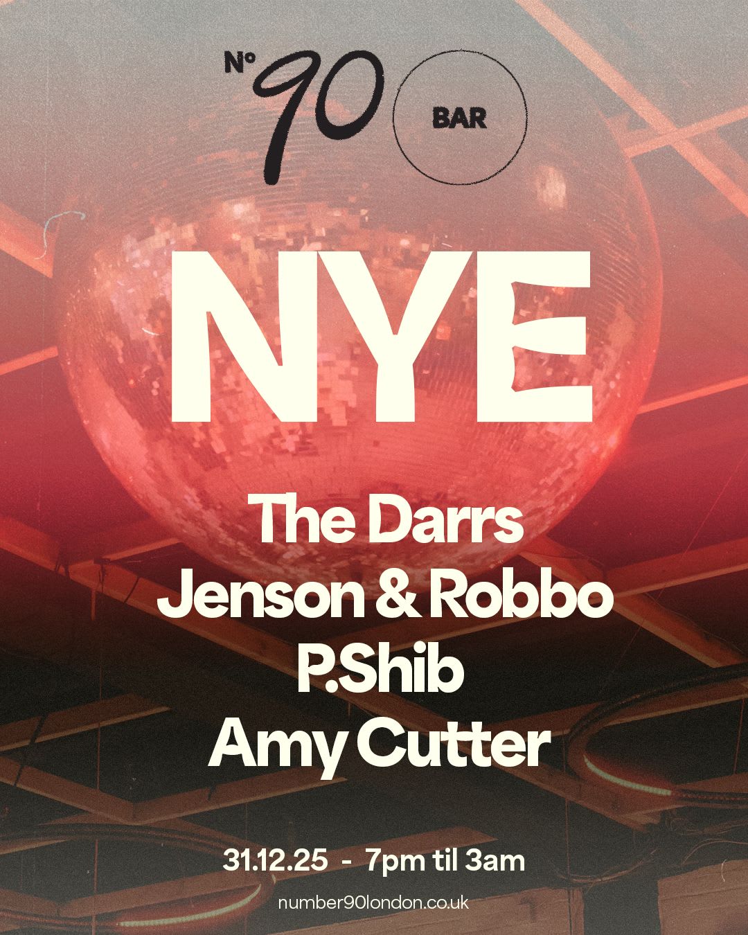 [Cancelled] Nye At 90 With The Darrs, Jenson & Robbo, P.Shib, Amy Cutter