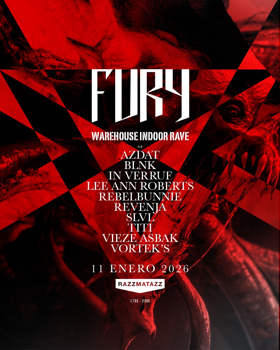 [Sold Out Inmediato] Fury Festival Pres. Warehouse Indoor Rave